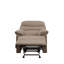Fauteuil inclinable brun clair avec accoudoirs coussinés-125915773