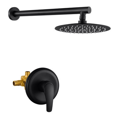 Système de douche à pluie de 8 pouces avec pomme de douche à main Topcraft