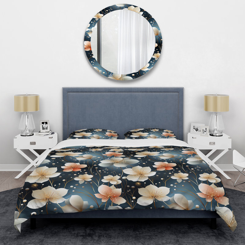 Ensemble de housse de couette Mystic Aura, Housse de couette simple + 1 taie décorative stan