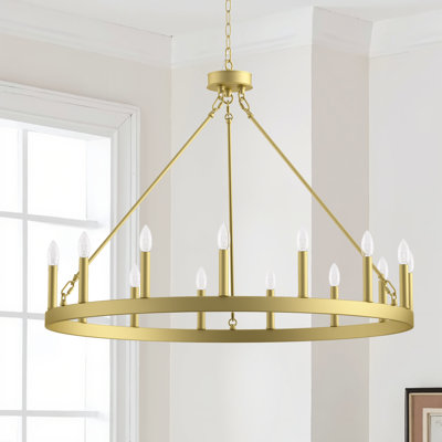 Beck 15-Light Wagon Wheel Chandelier