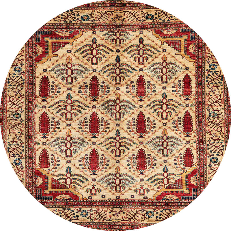 Tapis abstrait moderne 4160, Rond 3 pi