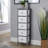 Rilana Fully Assembled 5 Drawer Grey and White Chest Storage Unit