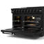 Cuisinière professionnelle au propane liquide avec panneau inclinable noir de 48 po Gordon Ramsay par THOR Kitchen-117318959-117318962-117318961