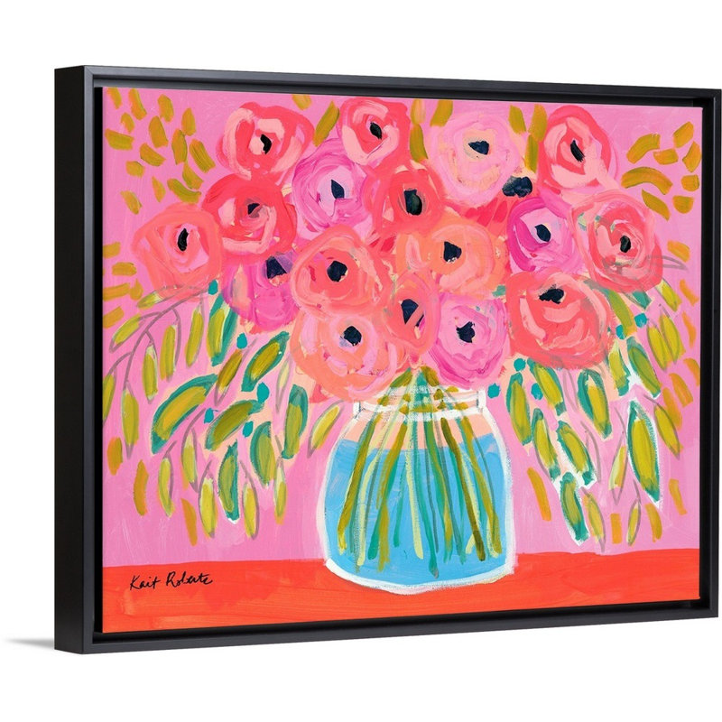 «Afprès Glow» par Kait Roberts, reproduction d'art sur toile, H 26 po x l 32 po x P 1,75 po, Cadre noir