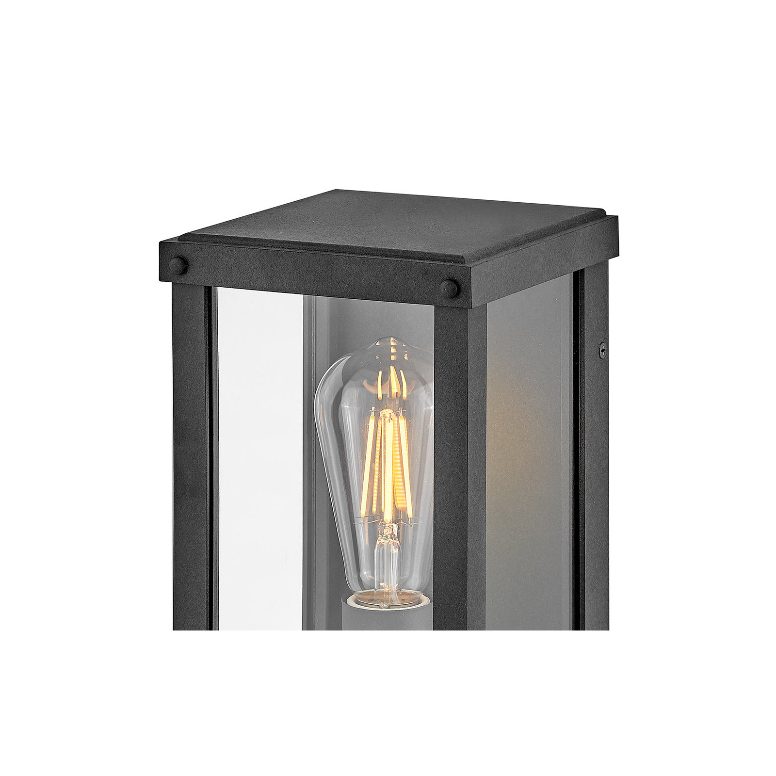 Single Light Outdoor Aluminum Wall Light, Aged Zinc