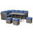 6 - Person Modular Patio Conversation Set with Cushions-1254937013