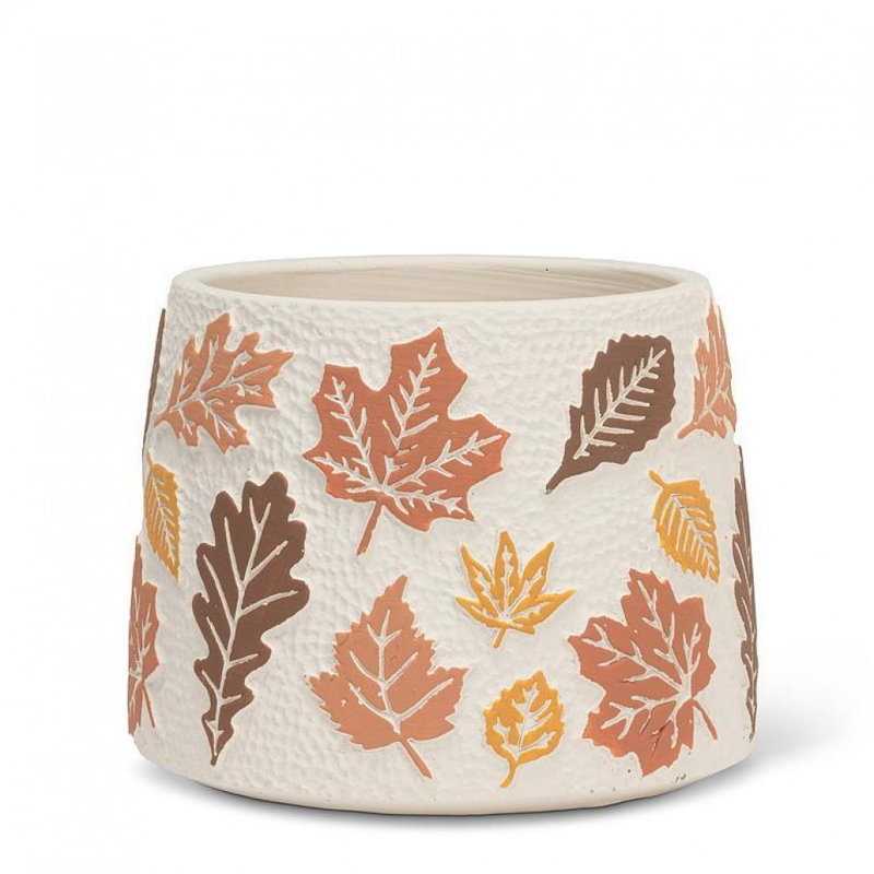 Grande jardinière à feuilles d'automne, 4.5" H x 5.5'' W x 5.5'' D