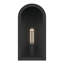 Applique murale d'extérieur 1 lumière avec verre transparent noir texturé 13 "Marea-126690930-126690933
