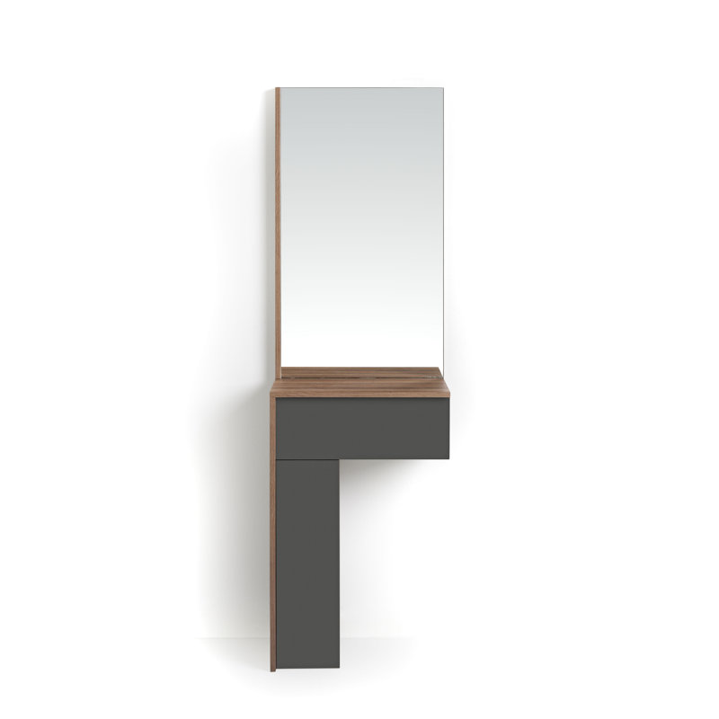 Adelman 55cm Console Table, Walnut/Black