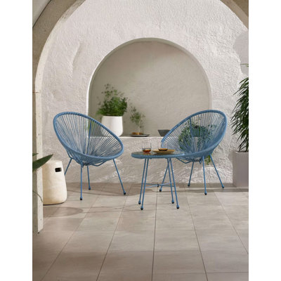 MONACO 3pc Egg Chair Set