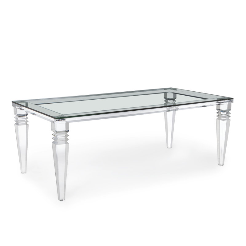 Savannah Glass Top Dining Table