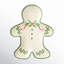 Holiday Gingerbread Man Bread and Butter Plate