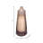 Tall Cylinder Glass Vase with Tapered Neck and Gold Metal Accent Ring Featuring Glam Style and Translucent Speckled Body Design for Decorative Display and Modern Interior Styling.-404552318