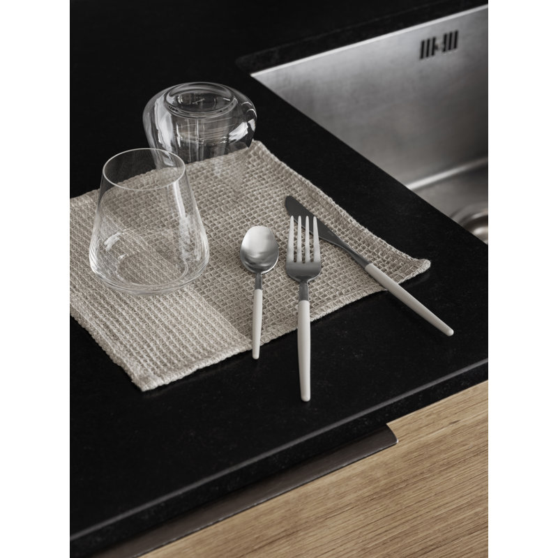 Gano Organic Cotton 2 Piece Dish Towel Set, Moonbeam/Mourning Dove