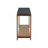Uniquely Designed Oak Veneer Console Table with Distinctive Side Shapes, Suitable for Entryway, Hallway, Living Room, Foyer, Corridor-1362819773