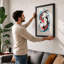 Koi Dance Japandi - Framed Print-984389800-984389781