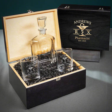 New Orleans Saints Decanter Gift Set with Wood Gift Box - Football Fanatic Gift  Ideas - Classic Personalized Whiskey Decanter Set - Man Cave Gifts - Gifts  For Him - Promotional Products 