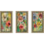 «Vivid Coral Floral I», peinture sur cadre 3 pièces-910449566