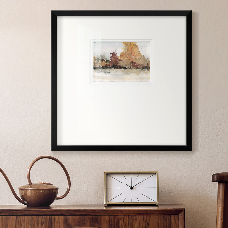 The Autumn View II - reproduction d'un seul cadre photo, H 17 po x l 17 po x P 1,25 po