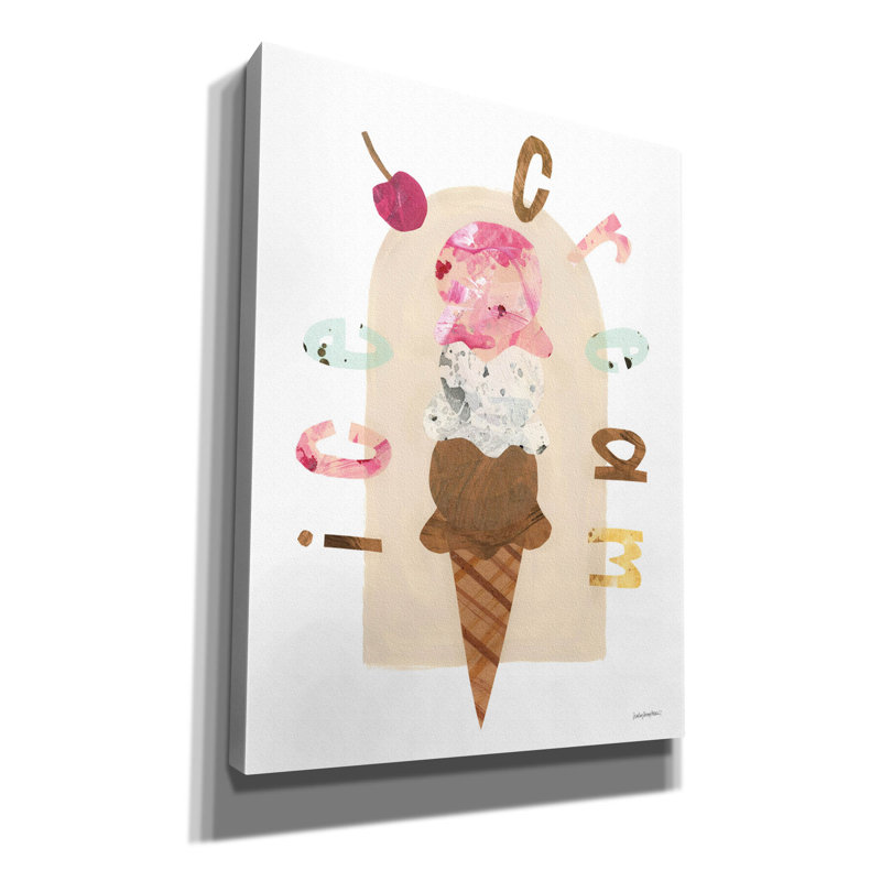 Toile épique Graffiti «Ice Cream 2» par Haley Knighten, 12 po x 16 po