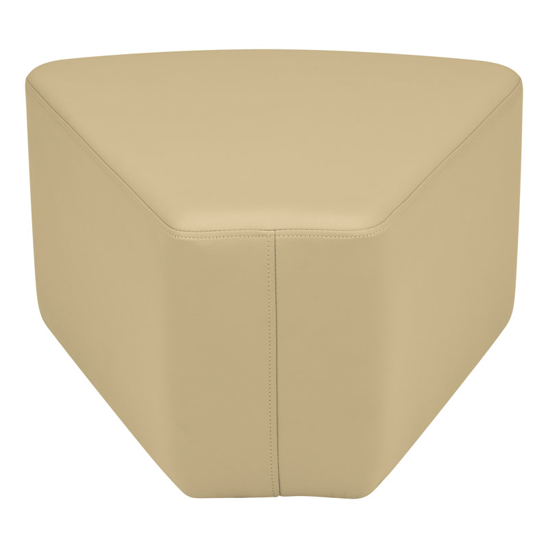 Shapes Series II Modular Collaborative Soft Seating Wedge Stool with Foam Padded Seat, H 14 po x l 20,5 po x P 20,5 po, Sable