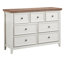 Commode 7 tiroirs - Organisateur beige avec glissières en métal lisse et construction moderne 7 ajoutent de la fonctionnalité à votre espace de vie