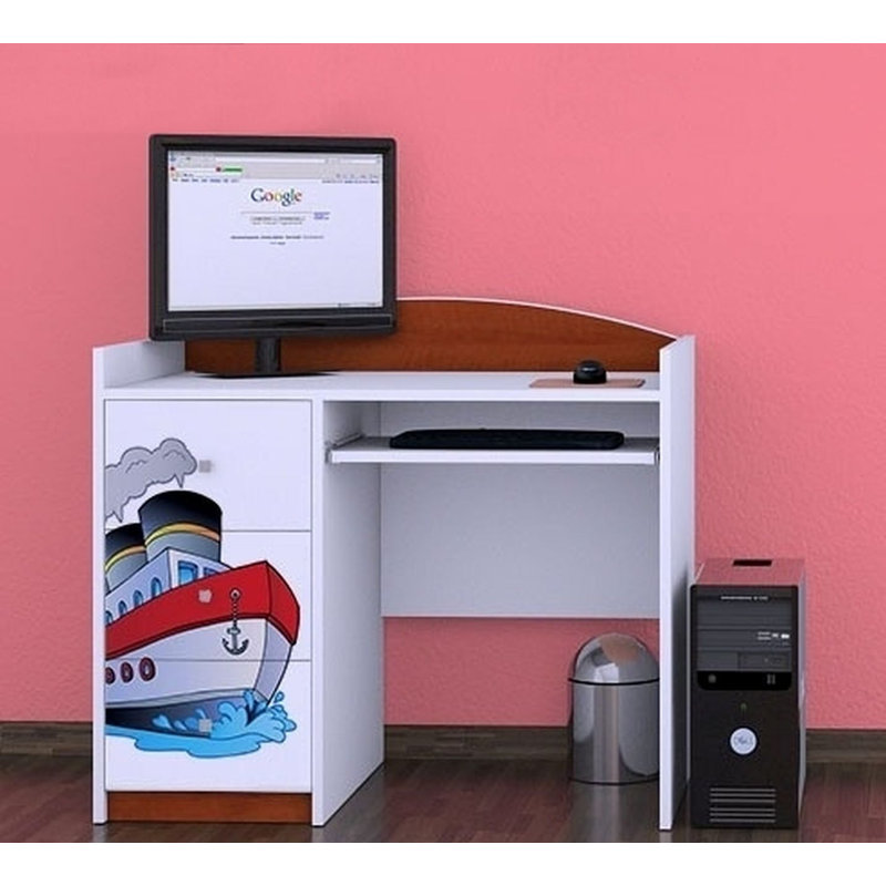 Ridge 100cm Computer Desk, Brown