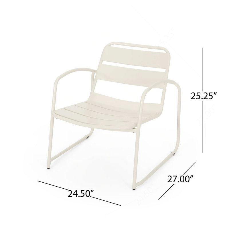 Conrad Chat Set, Matte White