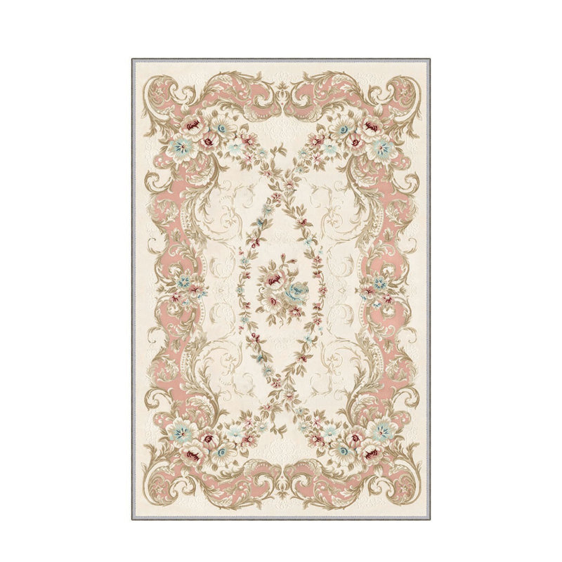 Stylish Hall Carpet (3.3 x 6.6 ft), 100% Polyester, 0.3 in Pile Height | Antibacterial, Non-Slip PVC Felt Dot Underside | Machine Washable, 3D Digital Print, Durable & Easy to Clean | Perfect for Entryway & Living Areas