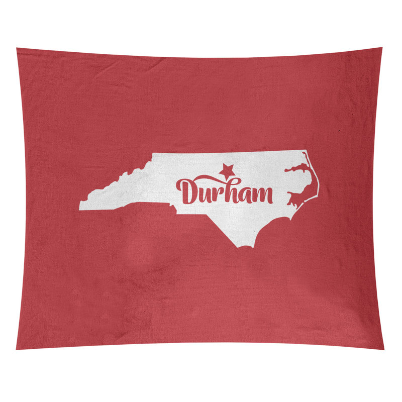 Tapisserie Durham North Carolina, H 51 po x l 60 po, Rouge