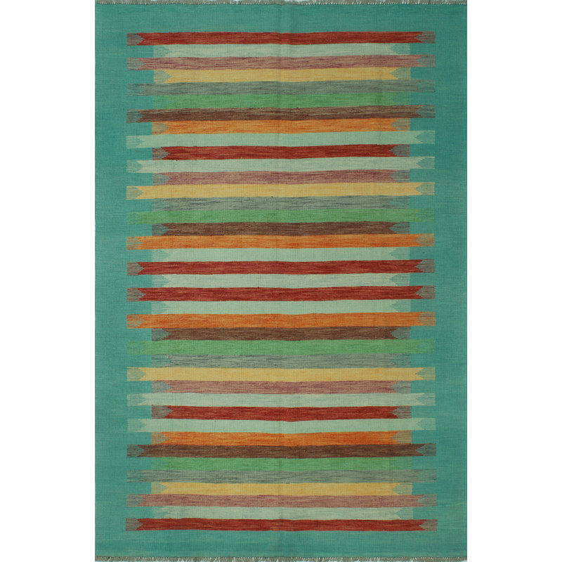 Burdgick Wool Striped Indoor Rug