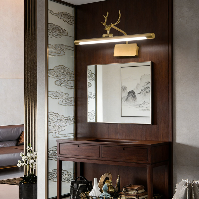 Décoration à DEL avec miroir et coiffeuse 22,8 po