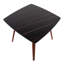 Table de salle à manger en bois de noyer et marbre texturé noir-811149922