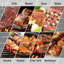 Barbecue au charbon portatif avec tablettes latérales 16 po Senerelife-72297530