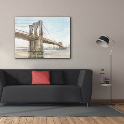  'Iconic Watercolor Bridge 2' by Ethan Harper Canvas Wall Art, 54" x 40"