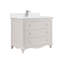 42" Cadet Finish Solid Wood Sink Vanity  With 1' Artificial Stone Top-1571725671