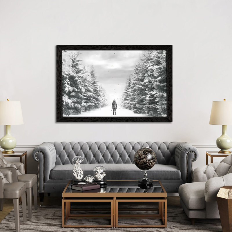 The Path by Jason Brueck - Giclee Art Print on Canvas, Black Floater Framed, 101.6 cm H x 66.04 cm W