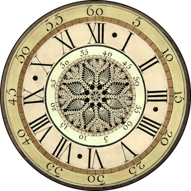 antique clock face without hands