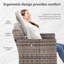 Ensemble de conversation pour 7 personnes avec table de foyer et chaises pivotantes-989866213
