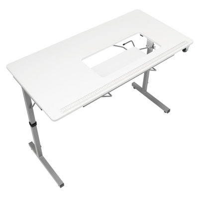 Rollaway 40.25" x 20" Foldable Sewing Table with Sewing Machine Platform and Wheels