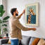 Giraffe Emerges Coastal - Wrapped Canvas-1836445661-1836445664