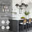 4-Light 28"W Modern/Traditional Chandelier, Feature Metal Shade For Dining Room Or Kitchen Island-1839692327