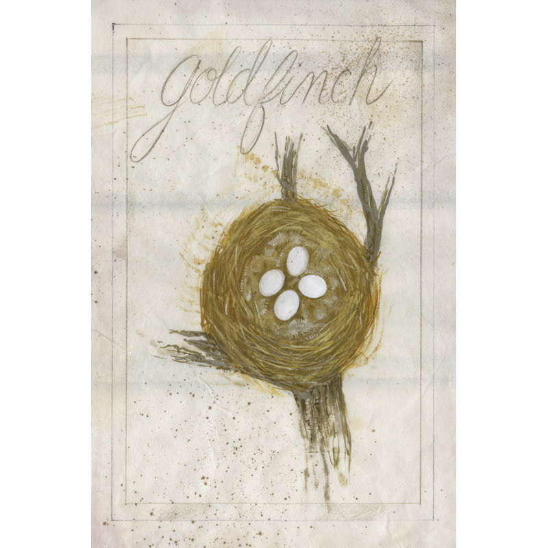 Nest - Goldfinch by Elissa Della-Piana - Wrapped Canvas Print, 46cm H x 30cm W