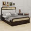 Lit plateforme en bois avec lit gigogne et 2 tiroirs-443430048