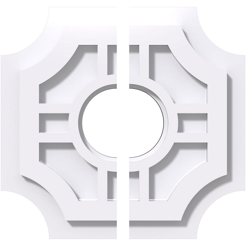 Médaillon de plafond contemporain en PVC de qualité architecturale de 10 po x P 3 po x P 3 po x P 1 po