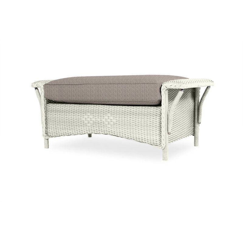 Nantucket Outdoor Ottoman, Callen Driftwood, Pewter