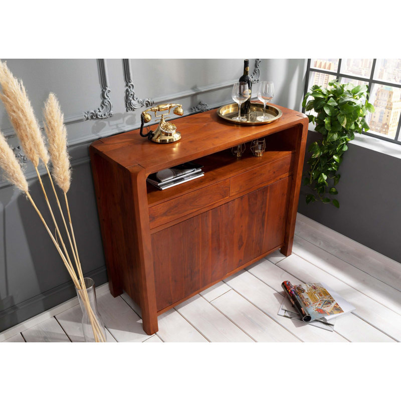 Bueno 120cm Solid Wood Sideboard, Honey