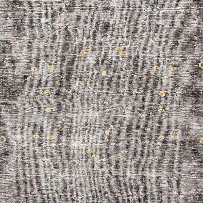 Tapis noir/brun traditionnel Norb, Carré 4 pi