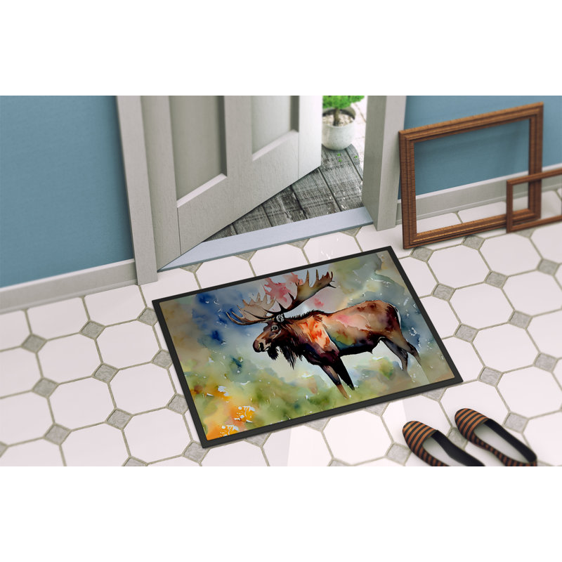 Tapis d'intérieur et d'extérieur antidérapant Ploch Moose, L 18 po x L 27 po