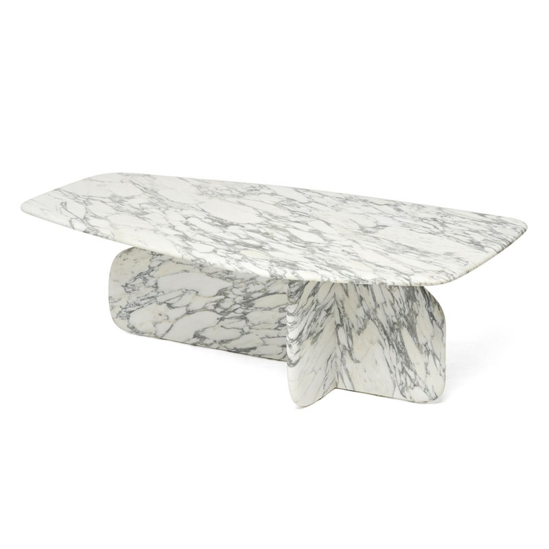 Celine Marble Cocktail Table, Arabescato
